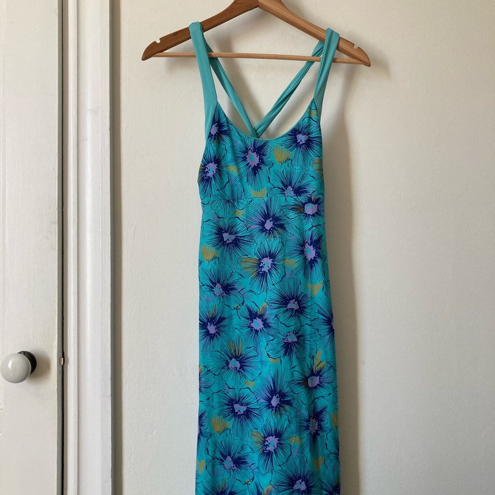 Patagonia Turquoise Flower Dress